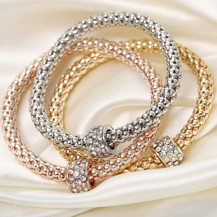 ZESTAW BRANSOLETEK CHARMS ''KRYSZTAŁKI'' - Kissoto